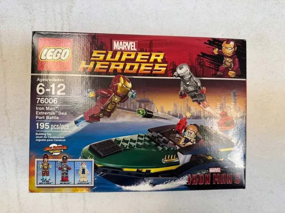 LEGO Marvel: Iron Man: Extremis Sea Port Battle (76006) 195Pcs New Sealed